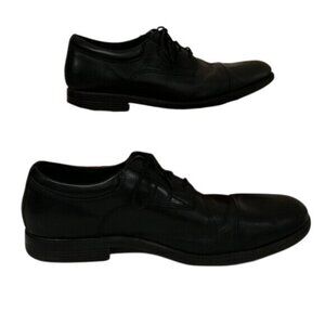 Rockport Mens Black Cap Toe Oxford Dress Shoes Size 12